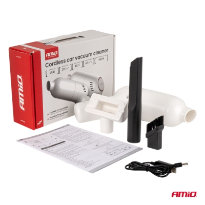 AMiO - Bezdrôtový vysávač do auta 40W 4,5kPa USB-C VC-07 HEPA