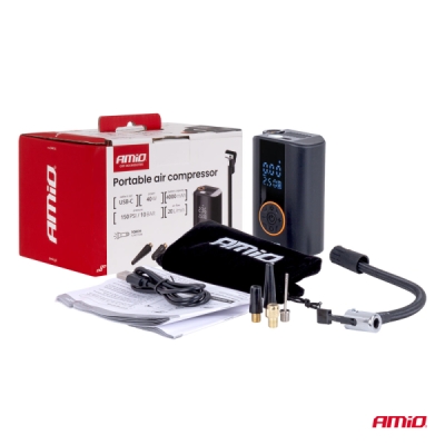 AMiO - Bezdrôtový vzduchový kompresor LED 40W USB-C ACOMP-25