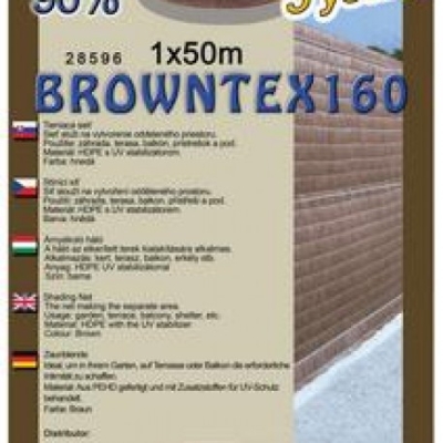 Sieť tieniaca Browntex 2x50m hnedá
