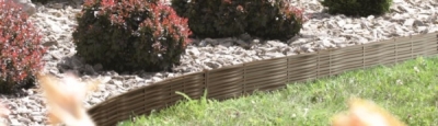 Palisáda GARDEN BORDER 3,9m tmavohnedá