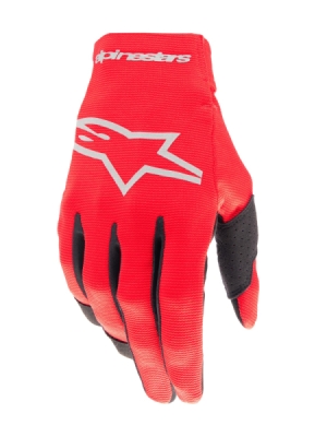 ALPINESTARS - Rukavice RADAR, detské (červená/strieborná, veľ. S)