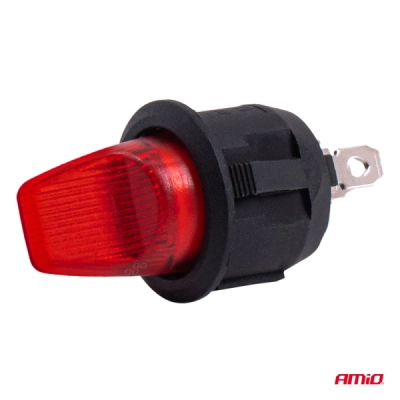 AMiO - Prepínač s červeným podsvietením 20A 12V