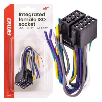AMiO - Integrovaný konektor ISO CCA 13PIN 5A 12V samica