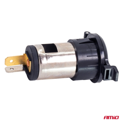 AMiO - Prídavná elektrická zásuvka s klapkou 250 W 12 V 24 V
