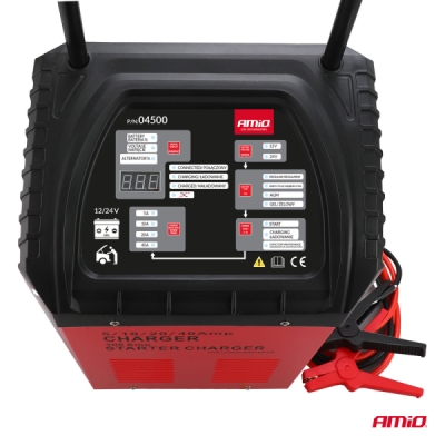 AMiO - Autonabíjačka s funkciou štartovania max. 40A 12/24V Štartovanie 300A