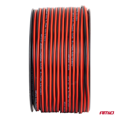 AMiO - Vodič reproduktora dvojžilový CCA 2x0.75mm2 100m 3.75A