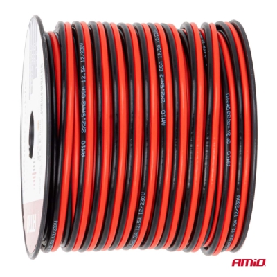 AMiO - Vodič reproduktora dvojžilový CCA 2x2.5mm2 50m 12.5A