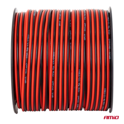 AMiO - Vodič reproduktora dvojžilový CCA 2x1mm2 100m 5A