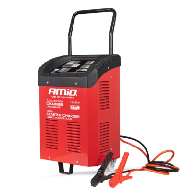 AMiO - Autonabíjačka s funkciou štartovania max. 40A 12/24V Štartovanie 300A