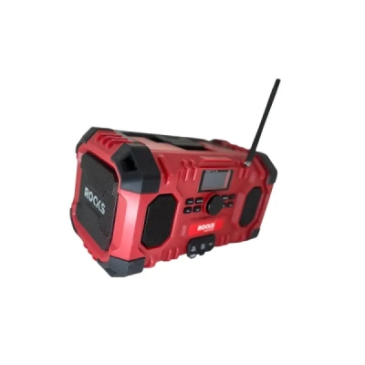 ROOKS OK-03.4322 Rádio AQ-ONE MUSIC WORK 20 V, Bluetooth, DAB+, 15 W, súprava 2 Ah