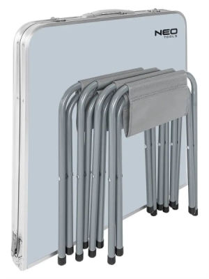 Graphite - Kempingový set stôl stoličky