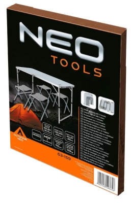 Graphite - Kempingový set stôl stoličky