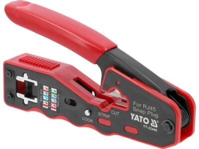 Yato - Krimpovacie kliešte na priechodné konektory RJ45