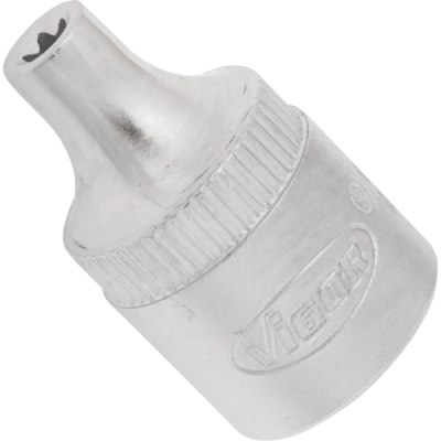 Vigor - Nadstavec Torx (vonkajší) krátky E4, 3/8"