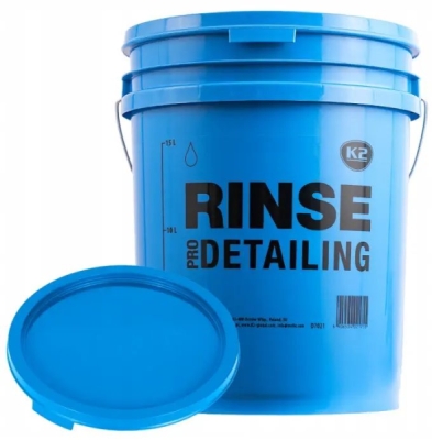 K2 - Modré detailingové vedro „RINSE“ 20L
