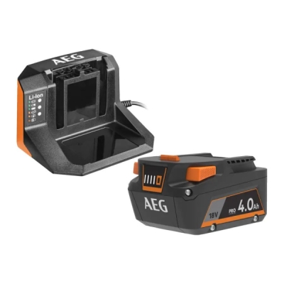 AEG - Nabíječka + 1x AKU 18V 4.0Ah