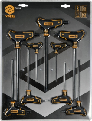 Vorel - Súprava kľúčov TORX 9ks