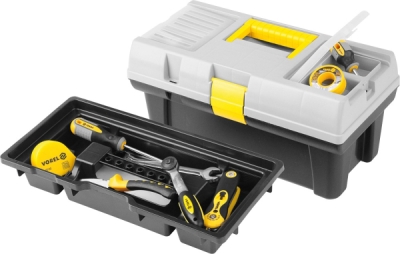 Vorel - Box na náradie plastový 20" 2 zámky šedé veko 50cm