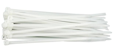 Vorel sťahovacie pásky 80×2,5 mm biele 100 ks