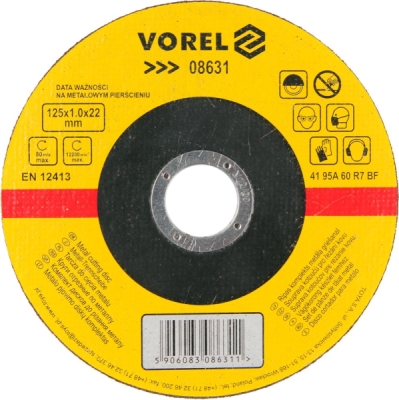 Vorel - Kotúč rezný na kov Ø125x22x1.0mm