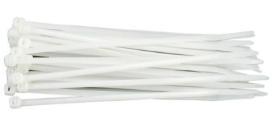 Vorel sťahovacie pásky 150×2,5 mm biele 100 ks