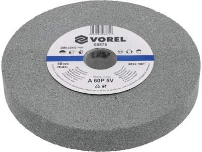 Vorel kotúč do stolovej brúsky 200×32×30 mm, jemný