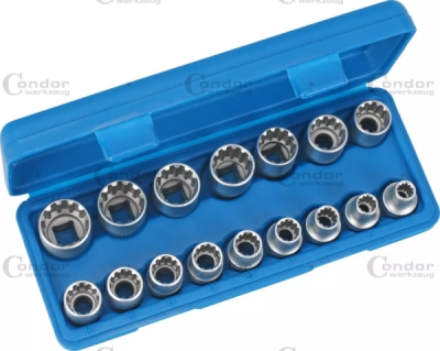 Condor - Sada nadstavcov Varioplus 8-24mm 1/2" 16ks