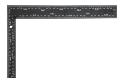 Vorel kovový uholník čierny 300×200 mm