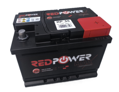 RED POWER-BANNER autobatéria RP55 12V 55Ah 450A P+