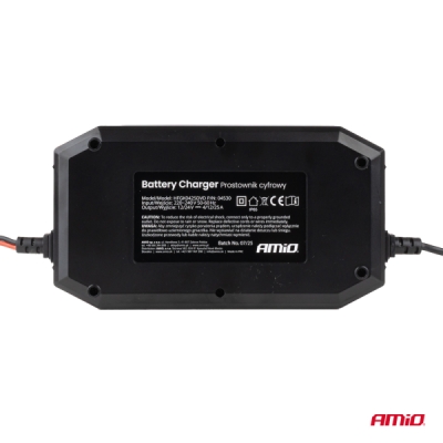 Amio - Digitálny usmerňovač s pomôckou na štartovanie AGM GEL STD LFP MAX 25A 12V 24V PRO