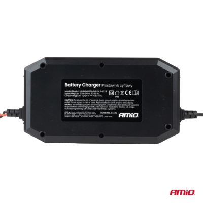 Amio - Digitálny usmerňovač s pomôckou na štartovanie AGM GEL STD LFP MAX 16A 12V 24V PRO