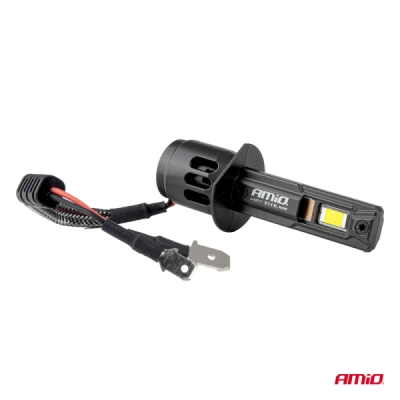 AMiO - LED žiarovky hlavného svietenia Séria F25 PRO BLACK FULL CANBUS H1 68W 12V 24V