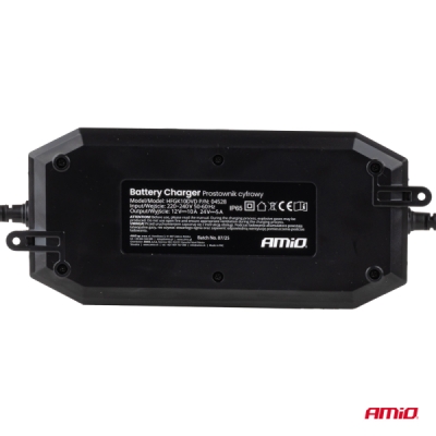 AMIO - Digitálna nabíjačka AGM GEL STD LFP MAX 10A 12V 24V PRO