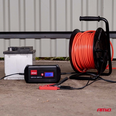 AMiO - Nabíjačka digitálna STD GEL AGM WET MAX 10A 12/24V