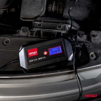 AMiO - Nabíjačka digitálna STD GEL AGM WET MAX 10A 12/24V