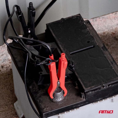 AMiO - Nabíjačka digitálna AGM GEL STD LiFePo4 MAX 4A 6/12V PRO HOOK