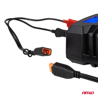 AMiO - Nabíjačka digitálna AGM GEL STD LiFePo4 MAX 8A 12/24V PRO HOOK