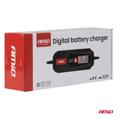AMiO - Nabíjačka digitálna LEAD ACID LFP MAX 5A 6/12V