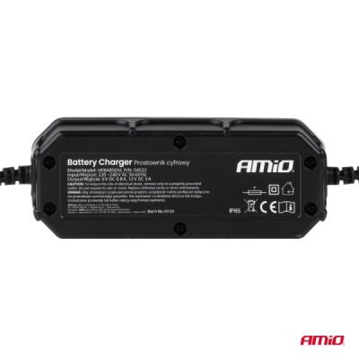 AMiO - Nabíjačka digitálna LEAD ACID LFP MAX 5A 6/12V