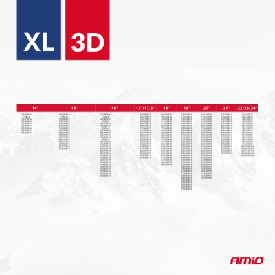 AMIO textilné snehové reťaze 3D XL, 2 ks