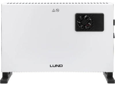 LUND - Konvektorový ohrievač biely 2000W