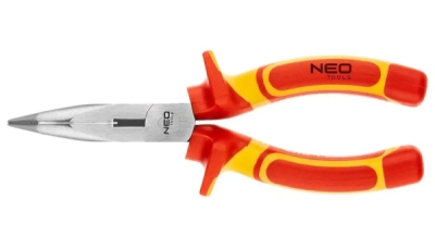 NEO - Kliešte s dlhými zahnutými čeľusťami VDE 180mm
