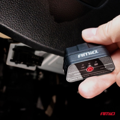 AMIO - Diagnostické rozhranie testera skenera OBD2 BT PIC25K80 DC24K