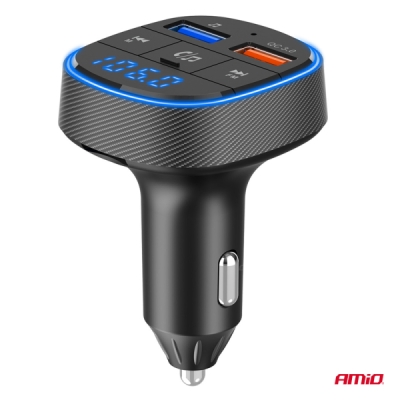 AMiO - FM transmitter 2×USB-A 12/24V