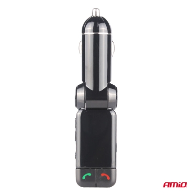 AMiO - FM transmitter 2×USB-A 12V 24V