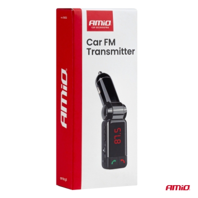 AMiO - FM transmitter 2×USB-A 12V 24V