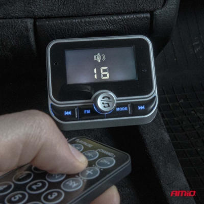 AMiO - FM transmitter 2×USB-A 12/24V