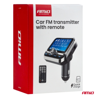 AMiO - FM transmitter 2×USB-A 12/24V