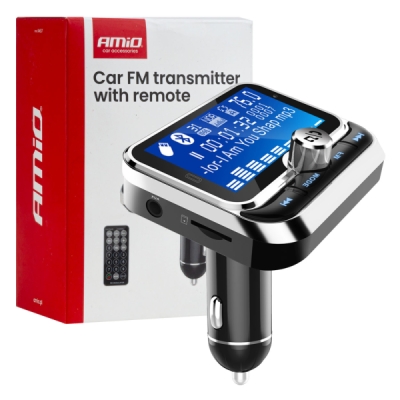 AMiO - FM transmitter 2×USB-A 12/24V