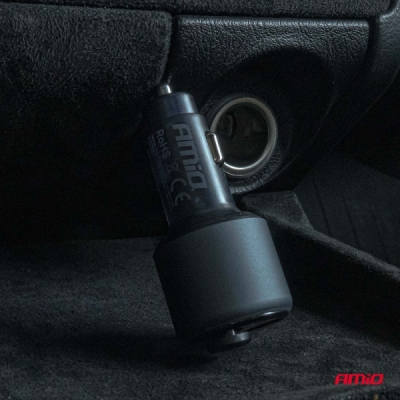 AMiO - FM transmitter 1×USB-A 1×USB-C 12/24V